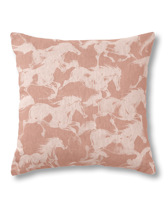 MUSTANG THROW PILLOW