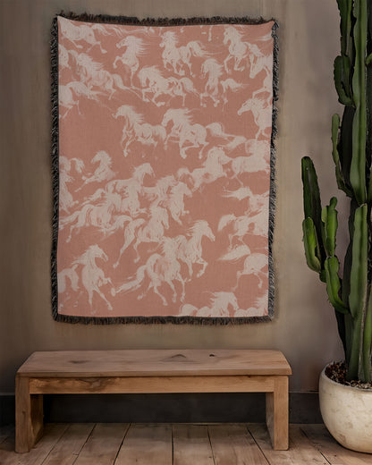 MUSTANG TAPESTRY BLANKET