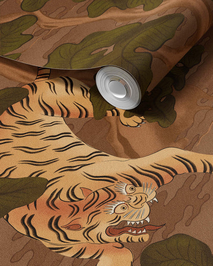 AMBUSH OF TIGERS WALL MURAL