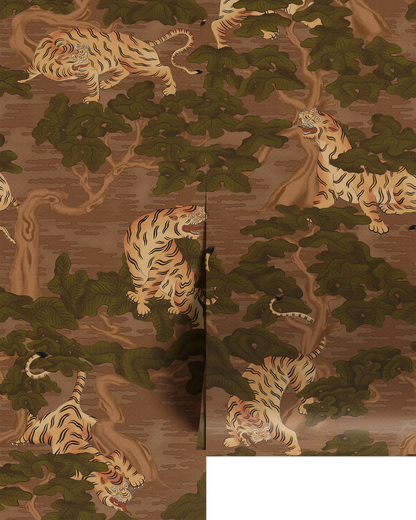 AMBUSH OF TIGERS WALL MURAL