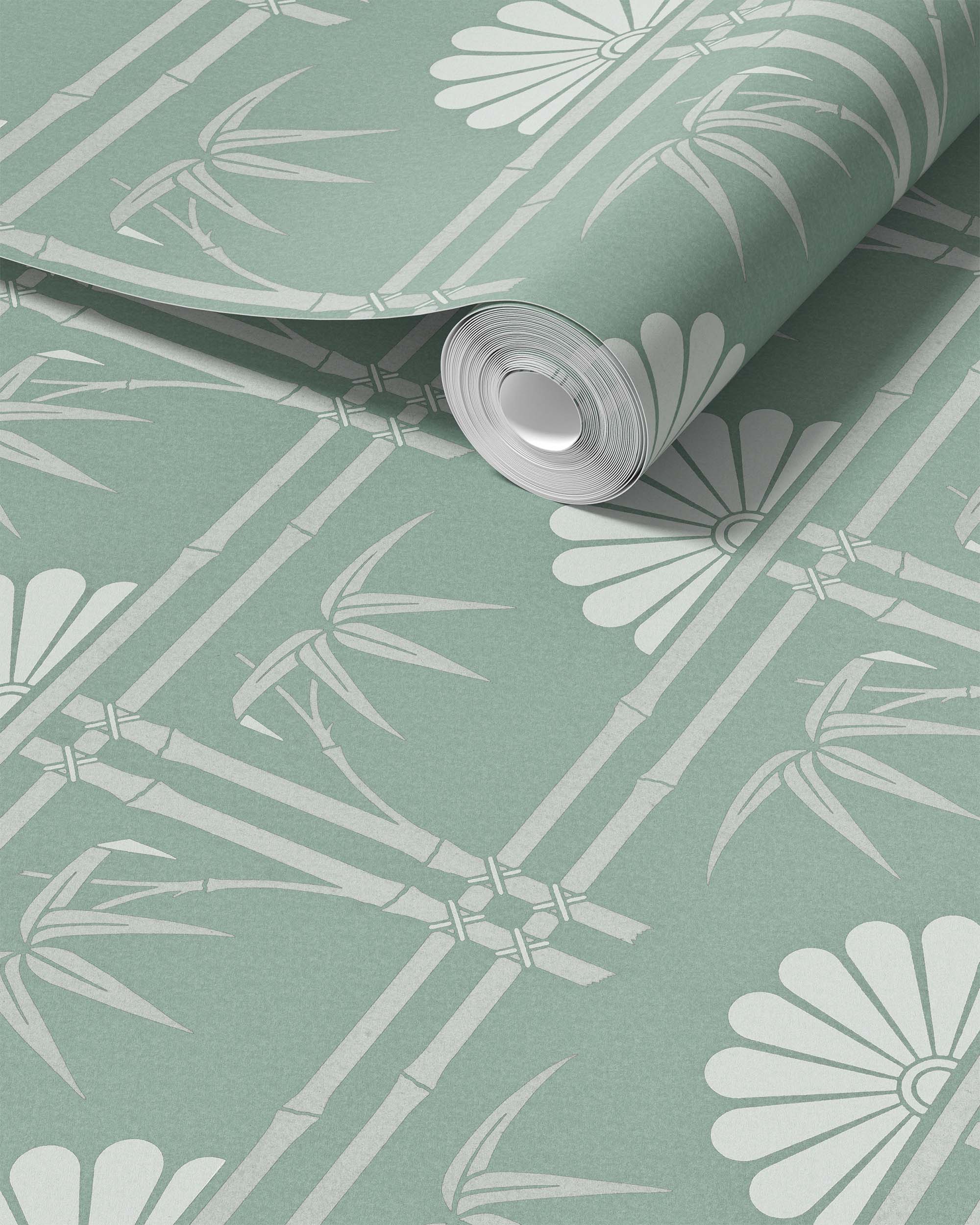 BAMBOO TRELLIS WALLPAPER