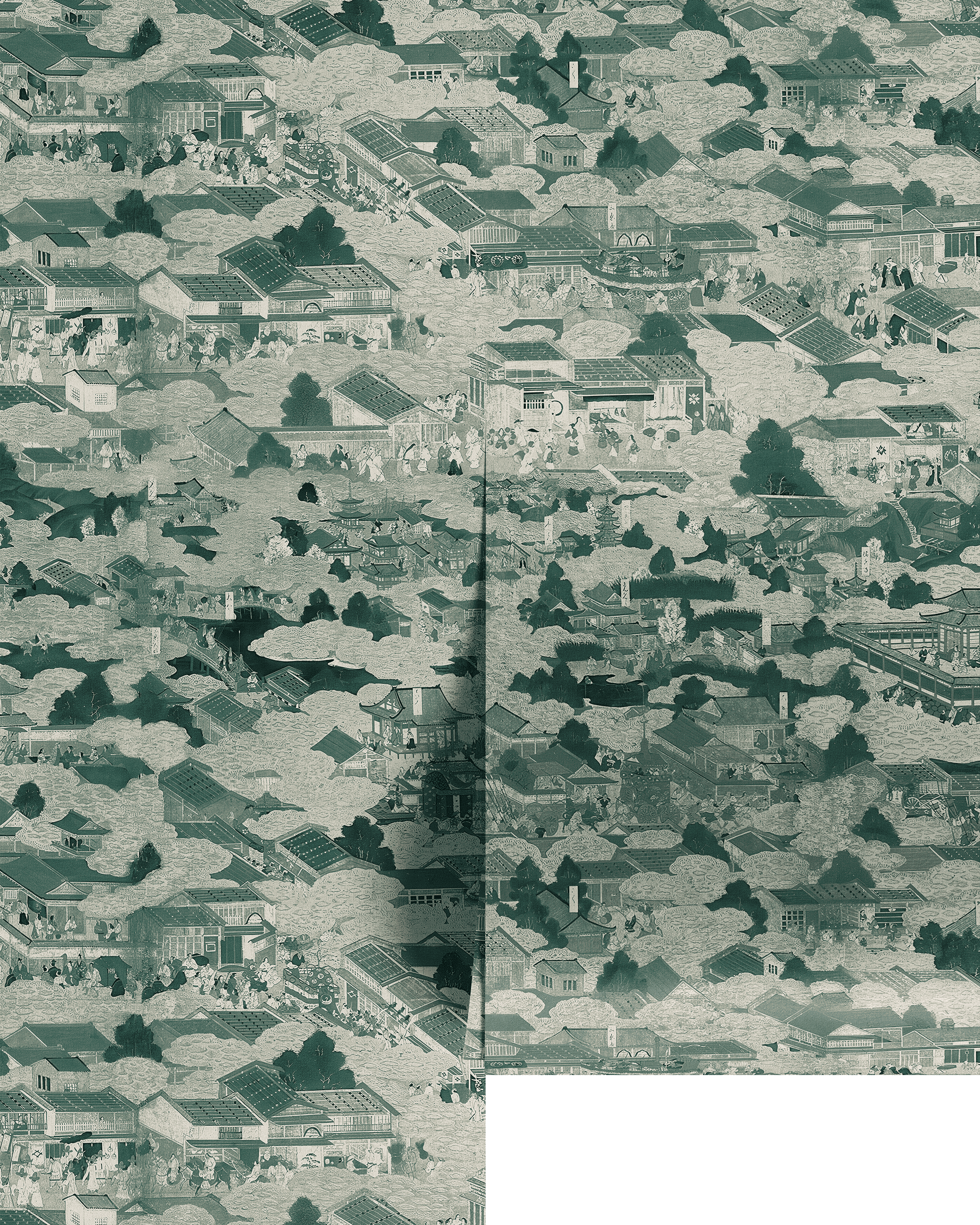 EDO VILLAGE WALLPAPER