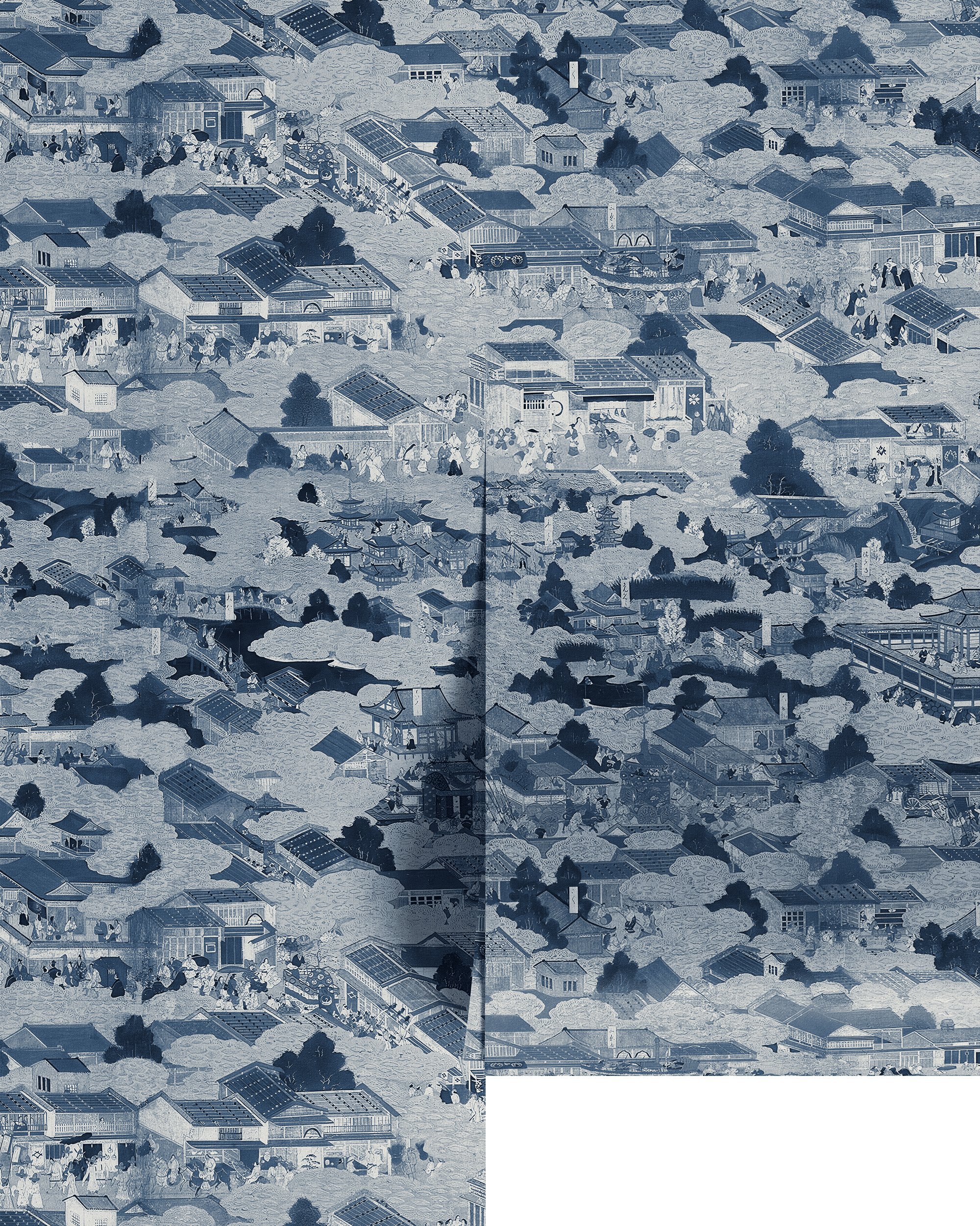 EDO VILLAGE WALLPAPER