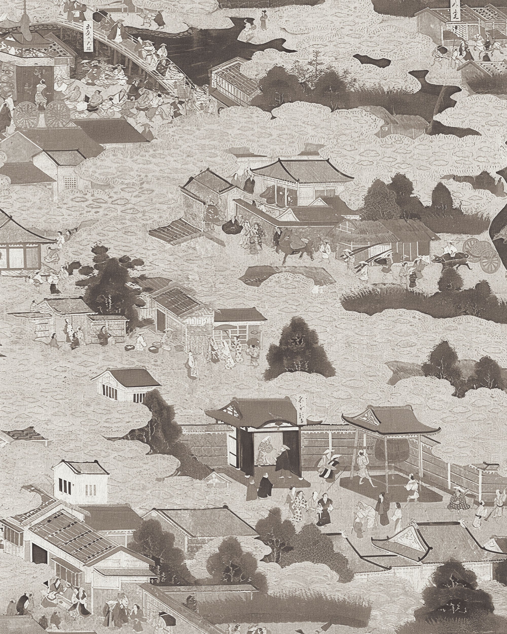 EDO VILLAGE WALLPAPER