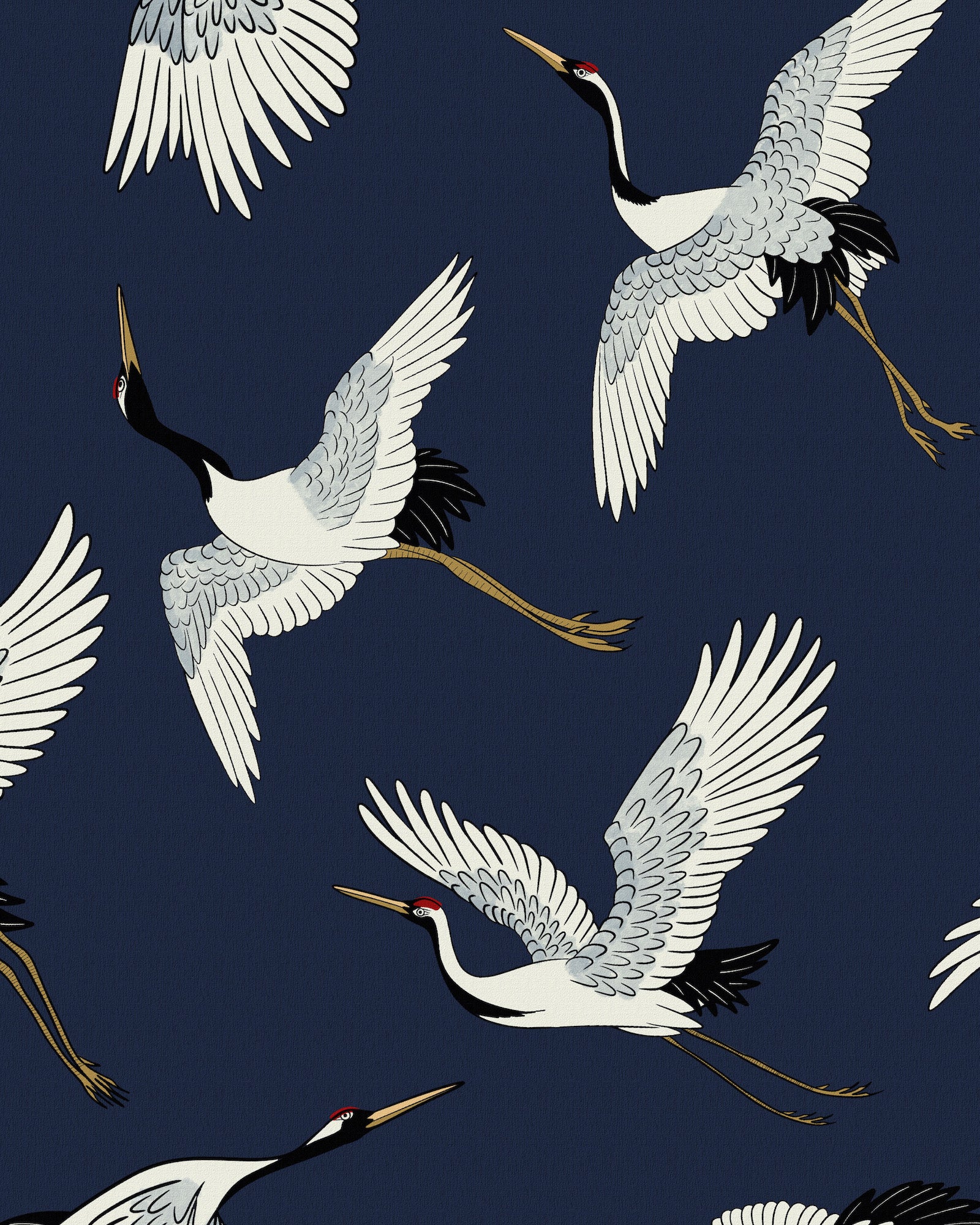 FLYING CRANES WALLPAPER