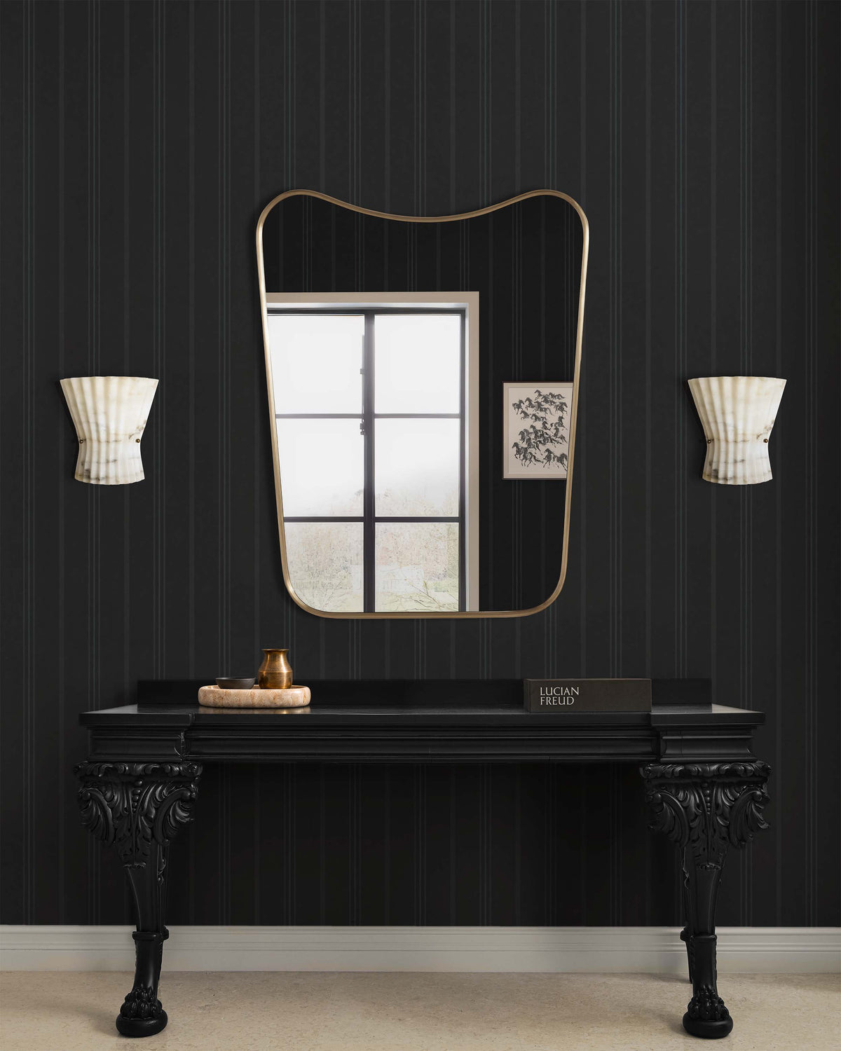 ATELIER PINSTRIPE WALLPAPER