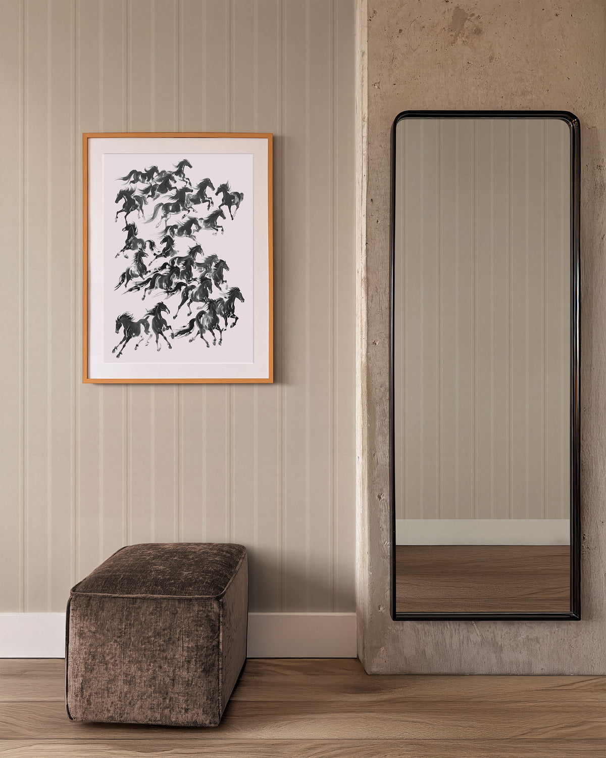 ATELIER PINSTRIPE WALLPAPER