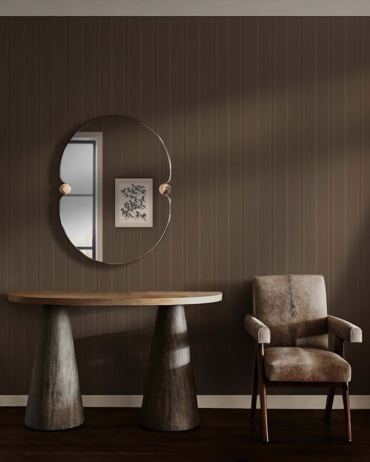 ATELIER PINSTRIPE WALLPAPER