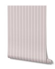 Greenly Living - Pinstripe Wallpaper in Oyster Shell Grey | Traditional ...