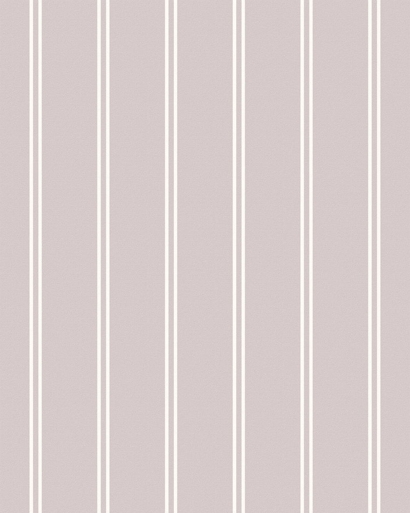 Greenly Living - Pinstripe Wallpaper in Oyster Shell Grey | Traditional ...