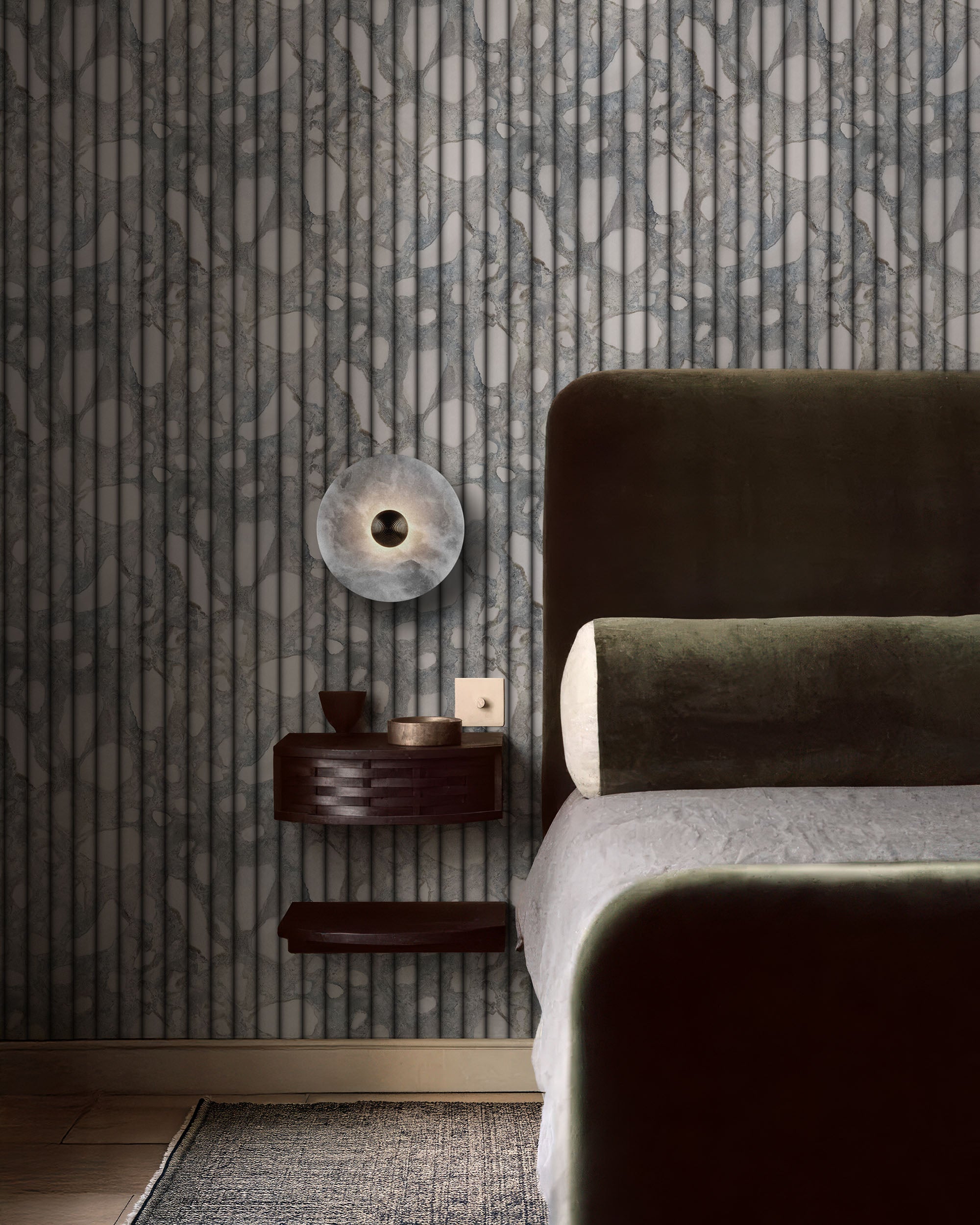 FLUTED MARBLE WALLPAPER