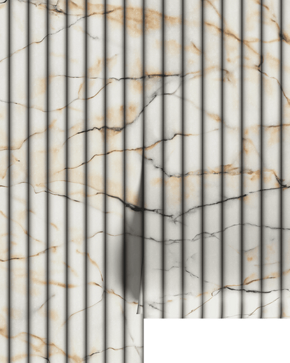 FLUTED MARBLE WALLPAPER