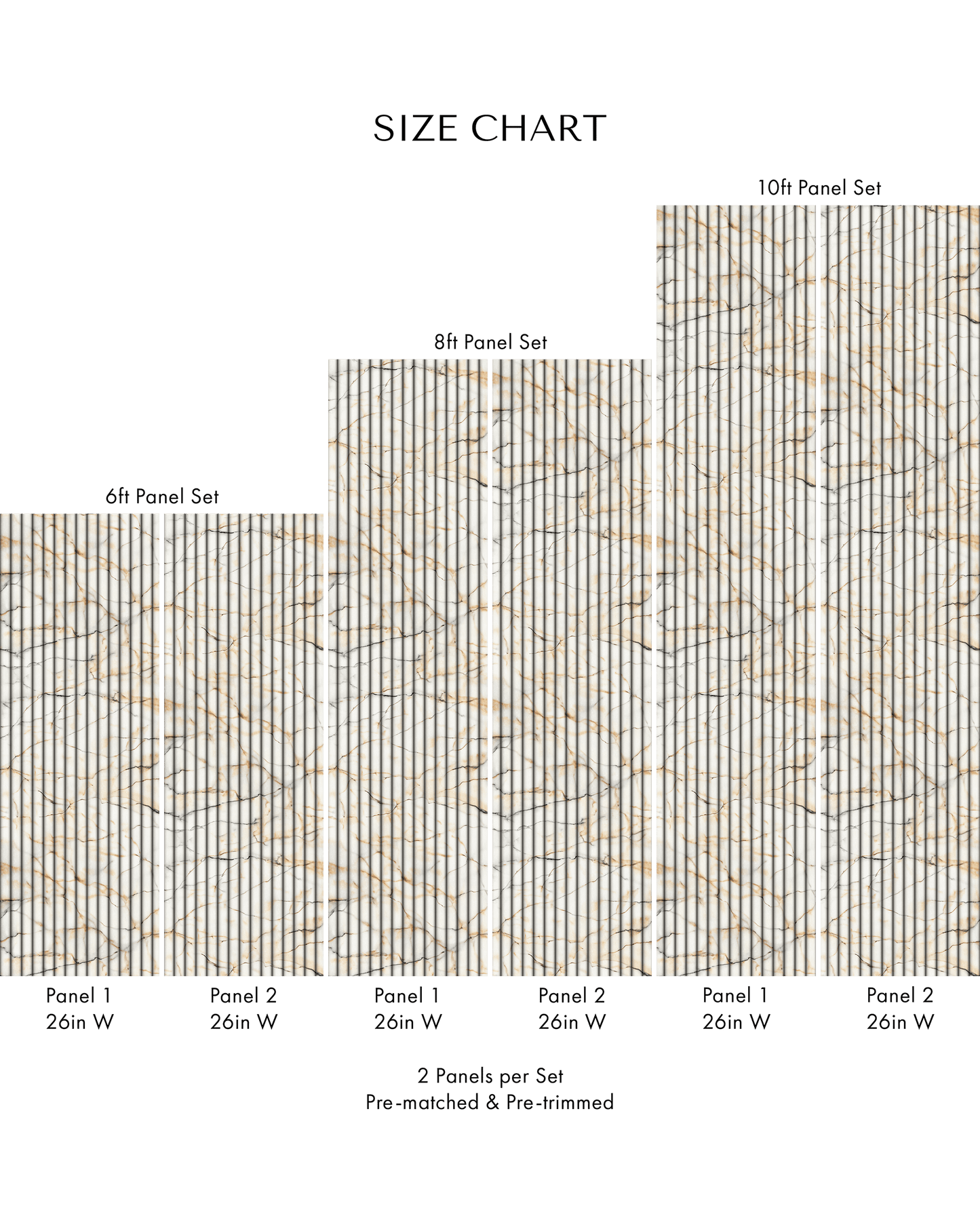 FLUTED MARBLE WALLPAPER