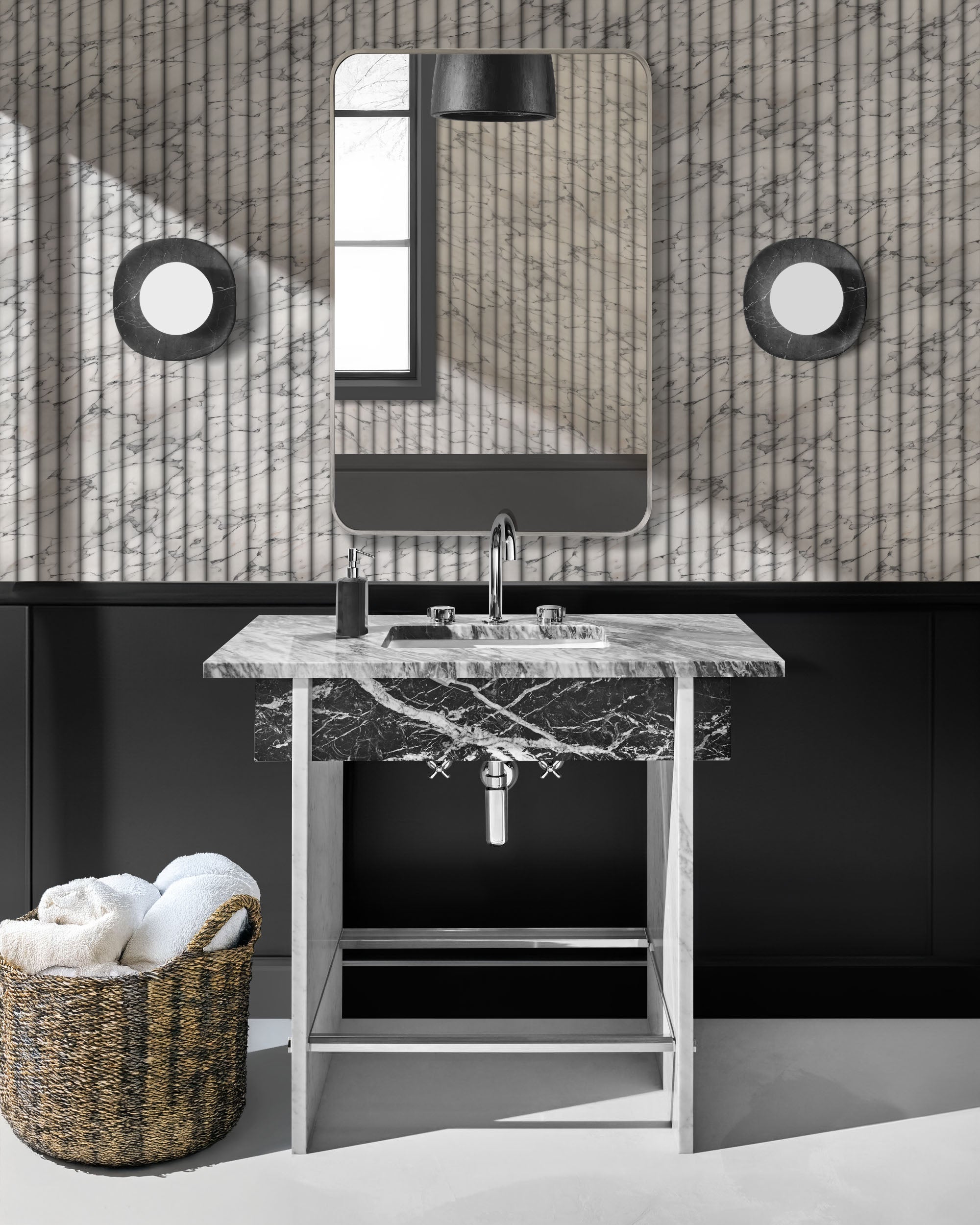 PAPEL PINTADO DE MÁRMOL ARABESCATO CORCHIA