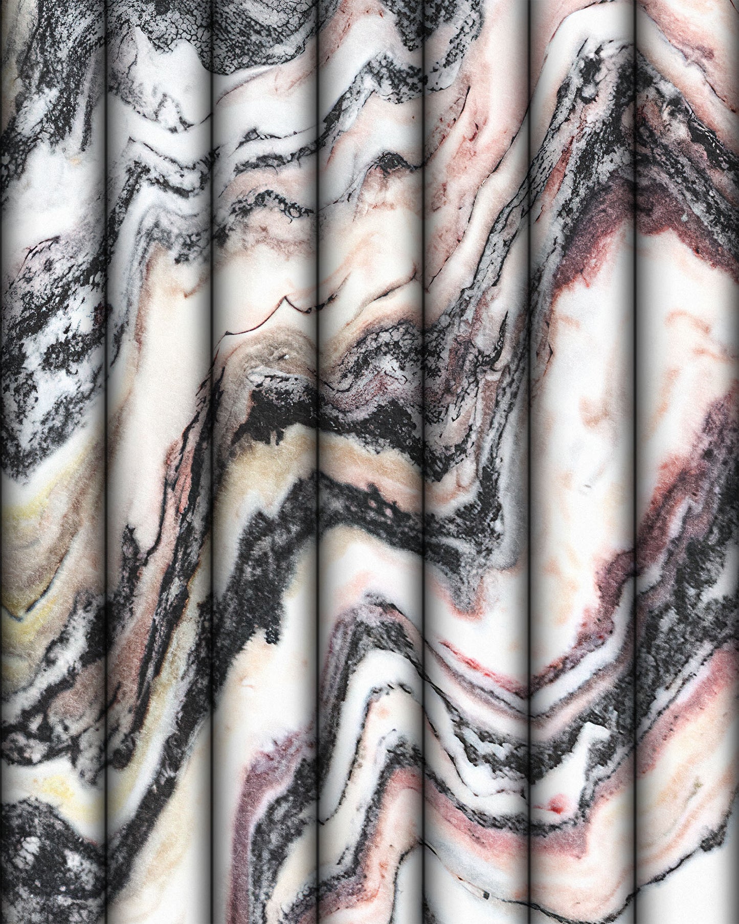 FLUTED MARBLE WALLPAPER