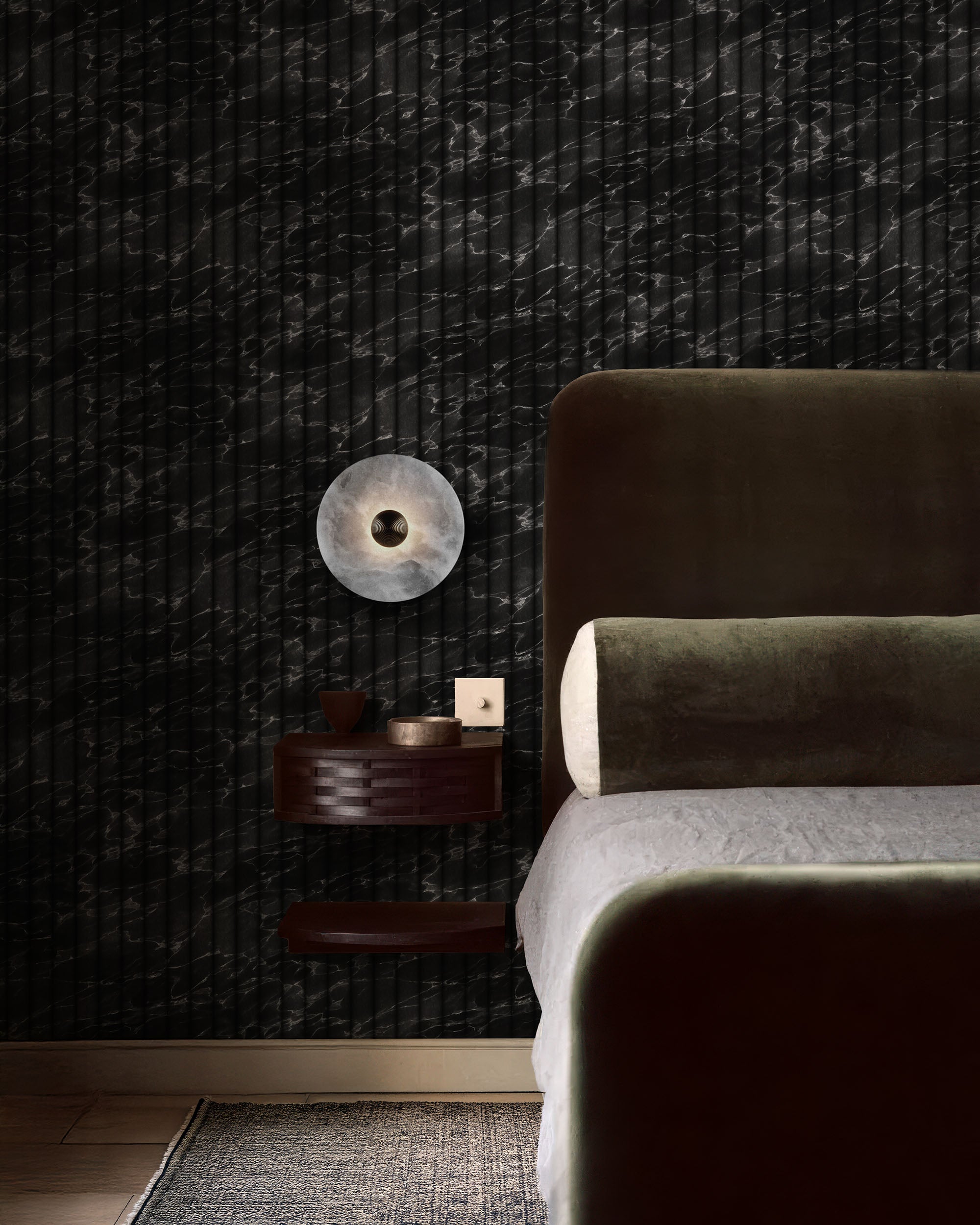 FLUTED MARBLE WALLPAPER