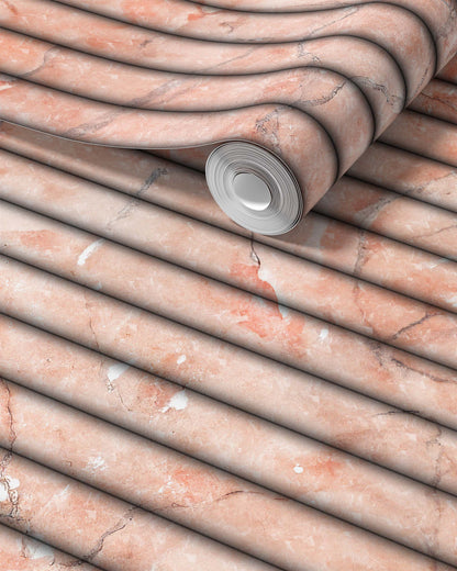 FLUTED MARBLE WALLPAPER