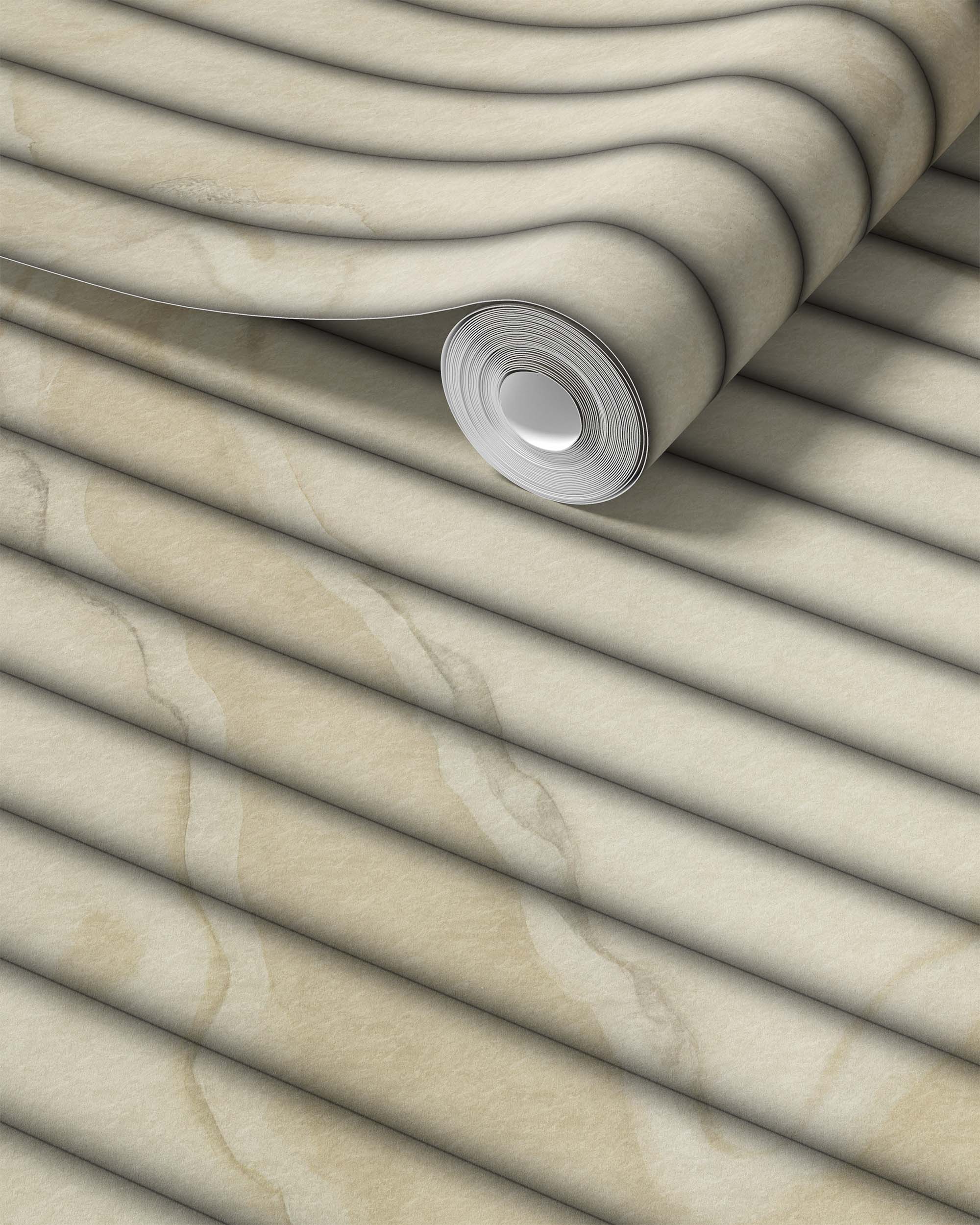 FLUTED MARBLE WALLPAPER