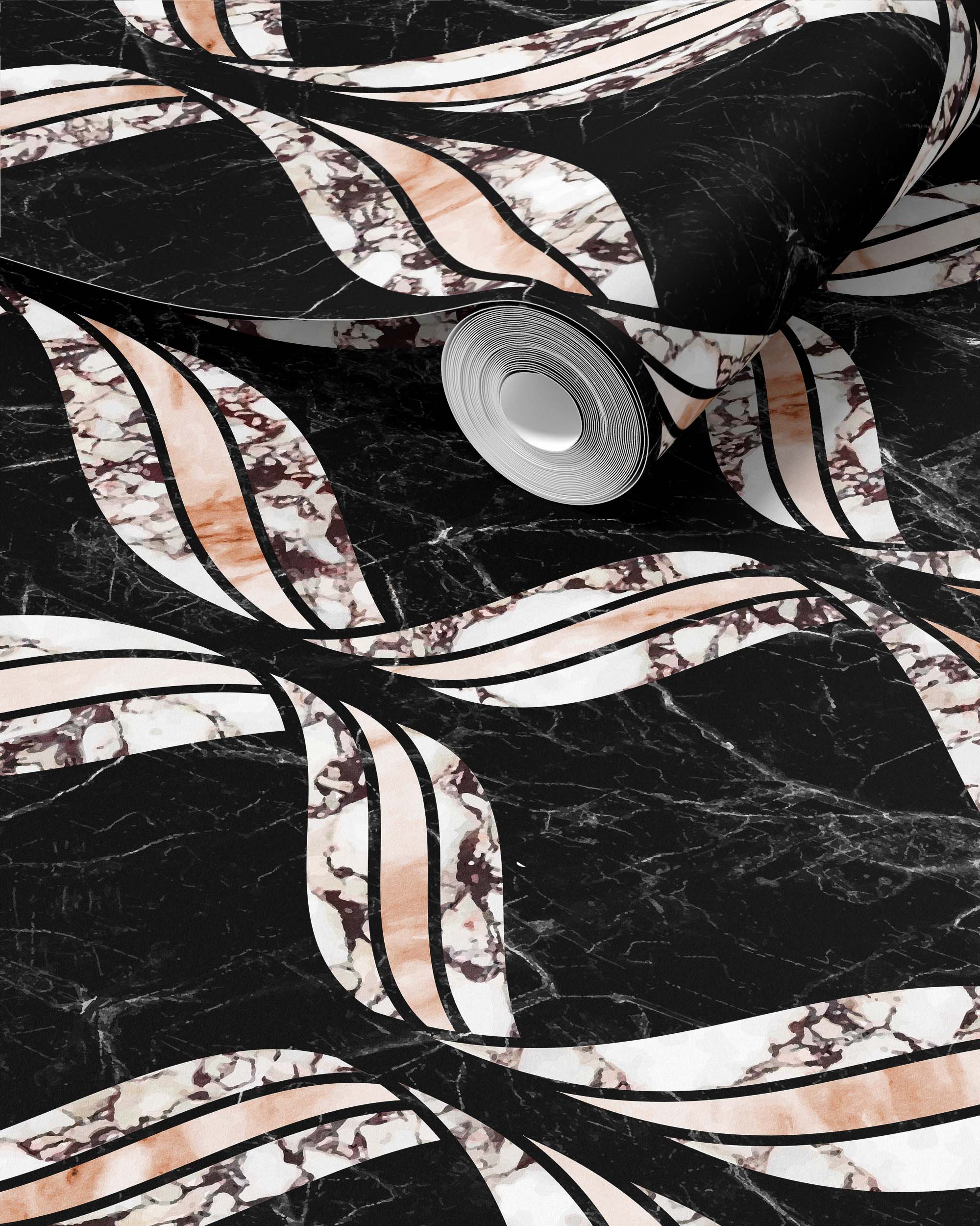 HELIX MARBLE MOSAIC WALLPAPER