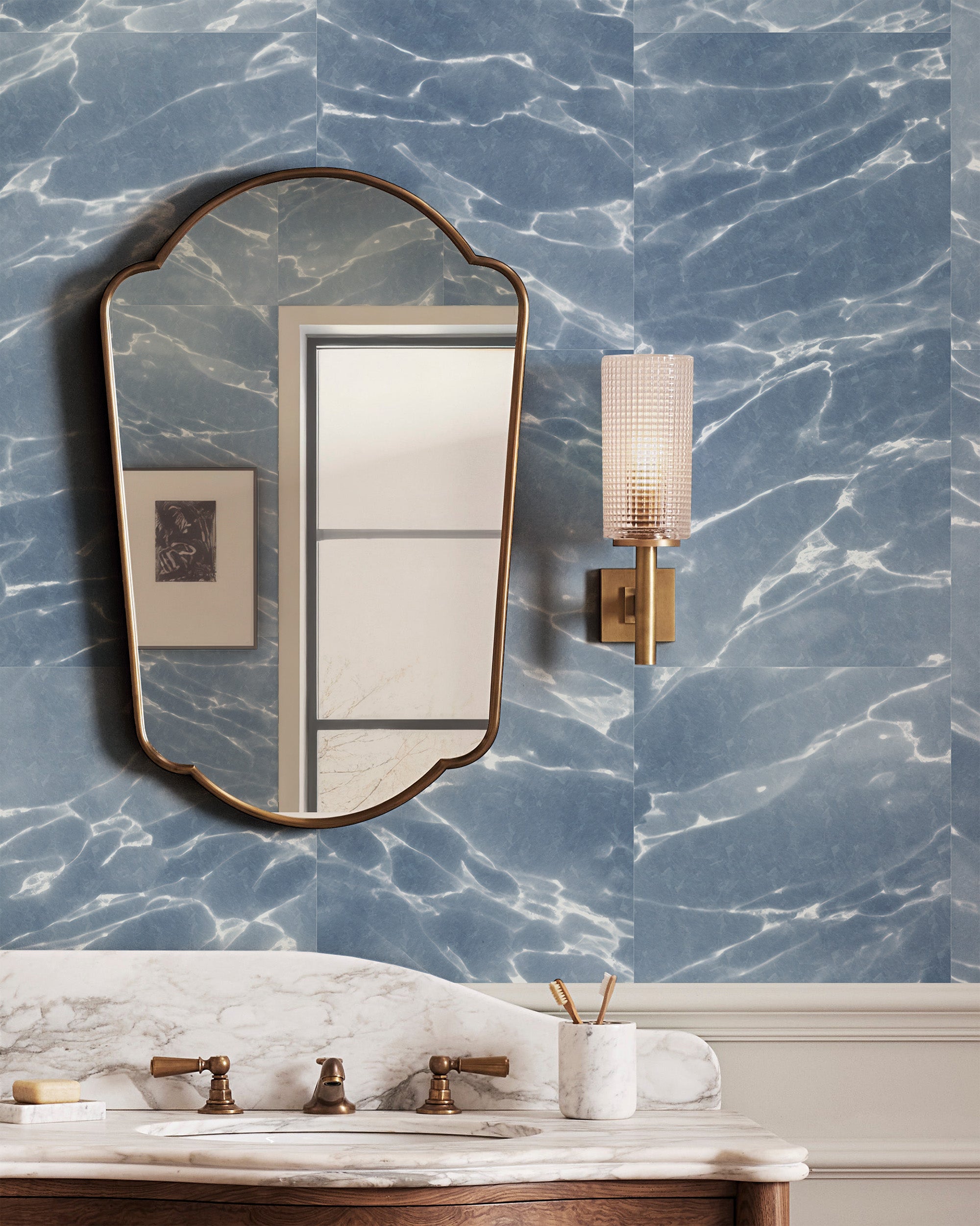 MARBLE PANEL WALLPAPER