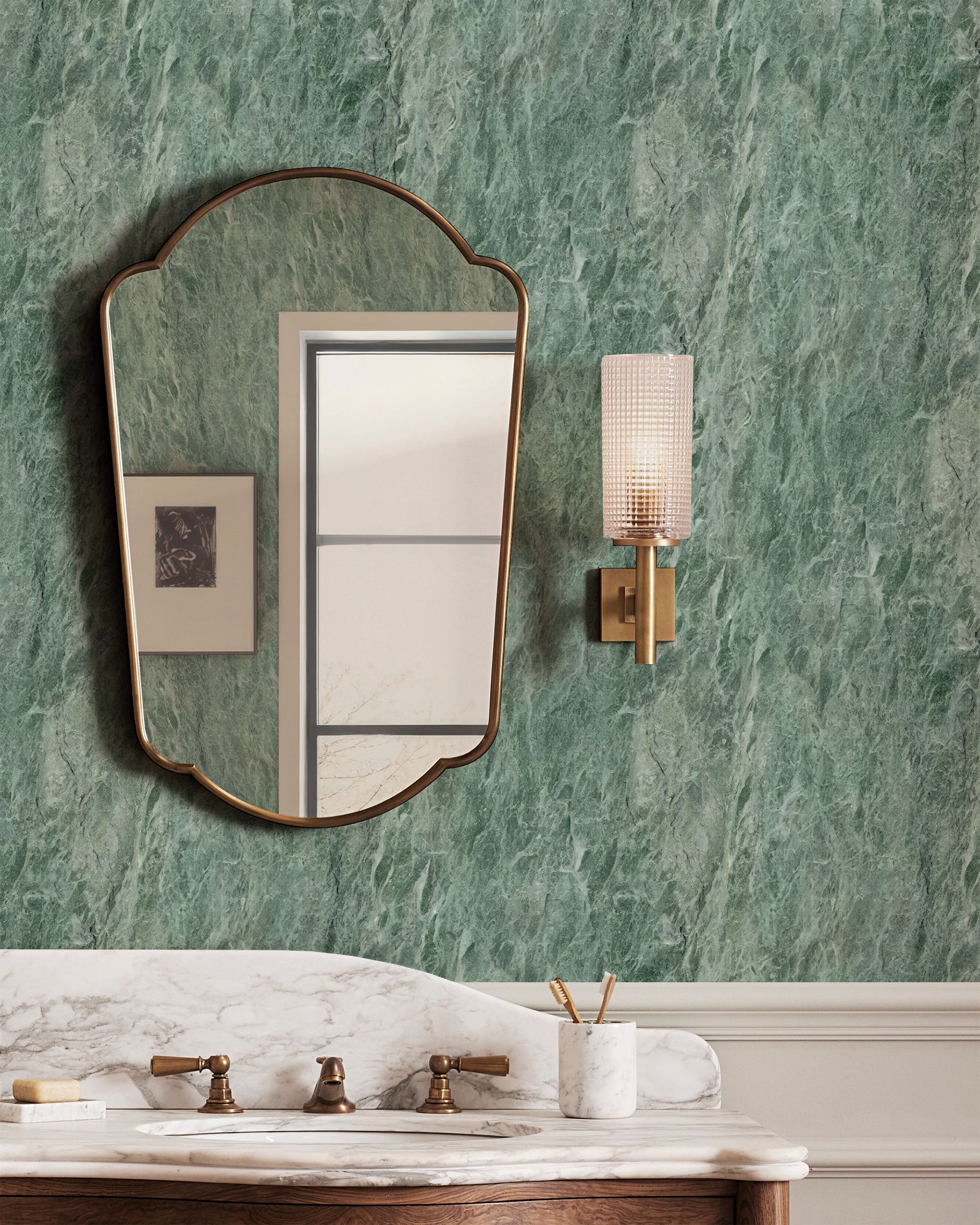 PAPEL PINTADO DE MÁRMOL DE SETE MARES