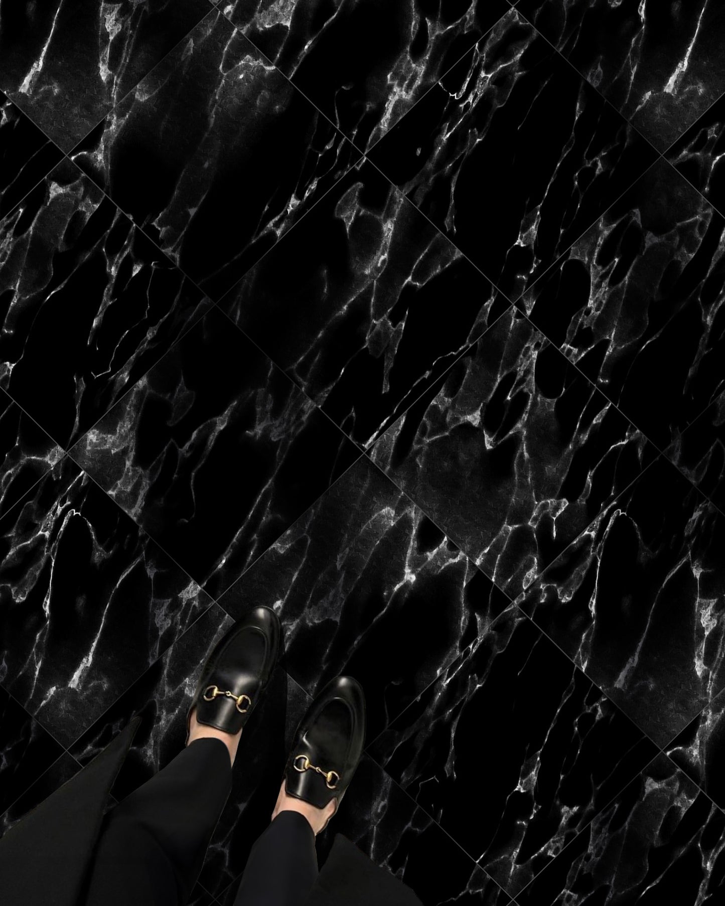 NERO MARQUINA MARBLE TILE DECAL