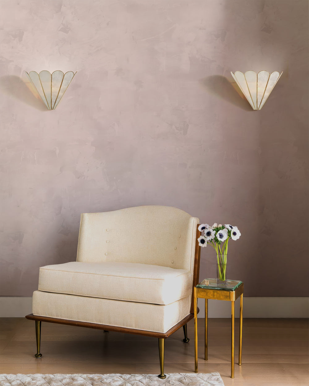 Greenly Living - Limewash Wallpaper in Blush Pink | Textured Minimalist ...