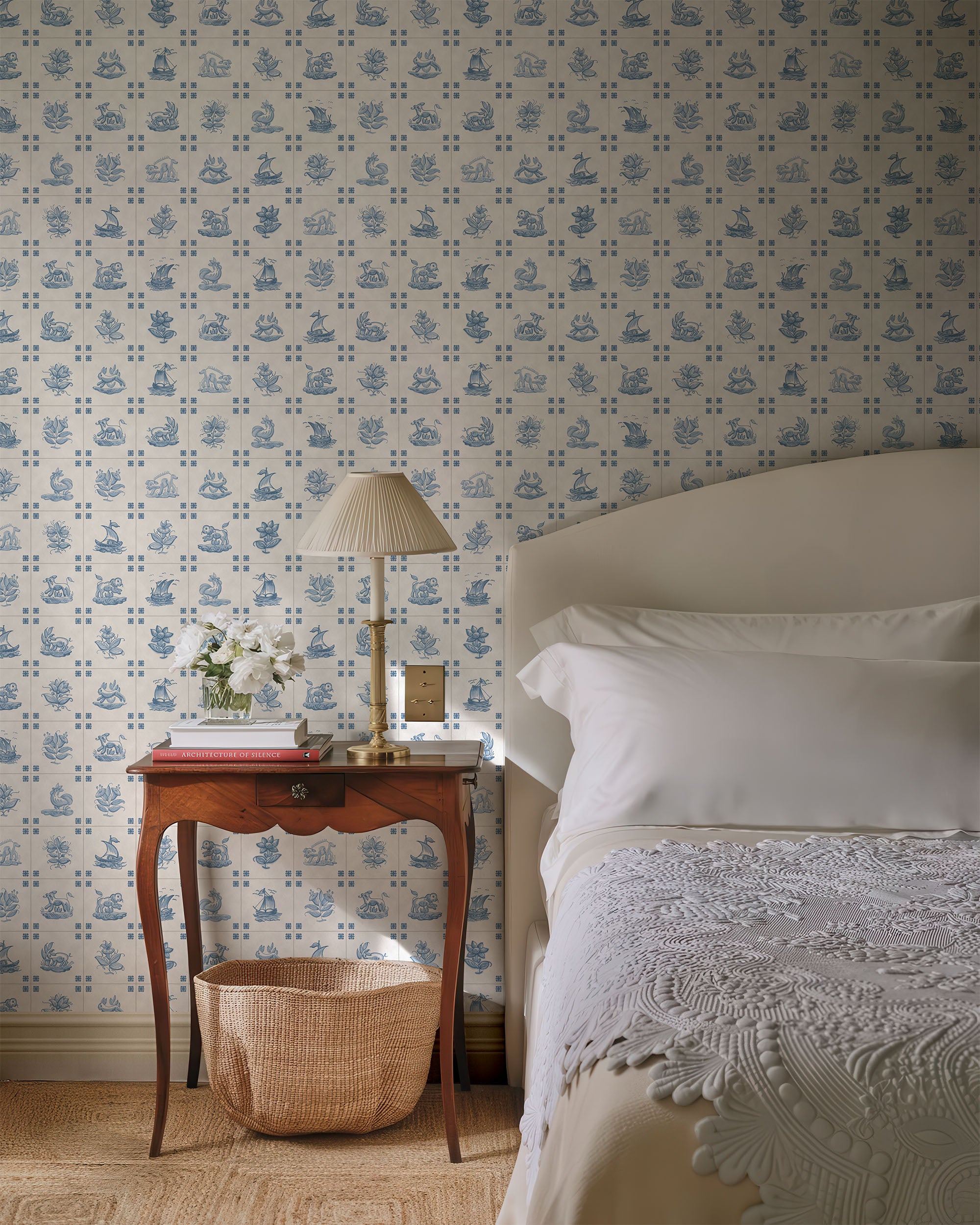 PAPEL PINTADO DE AZULEJOS ANTIGUOS DE DELFT