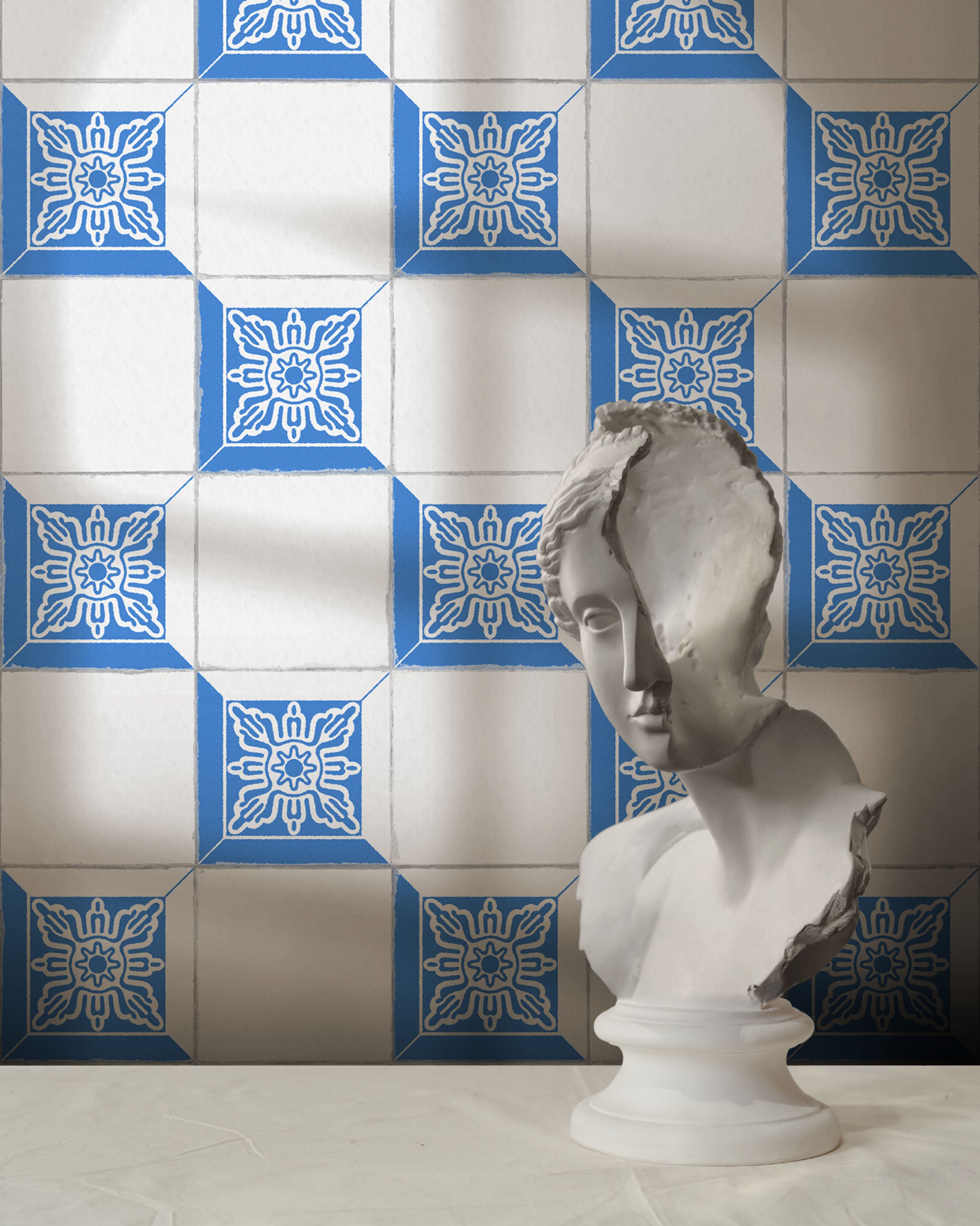 AZULEJO TILE WALLPAPER