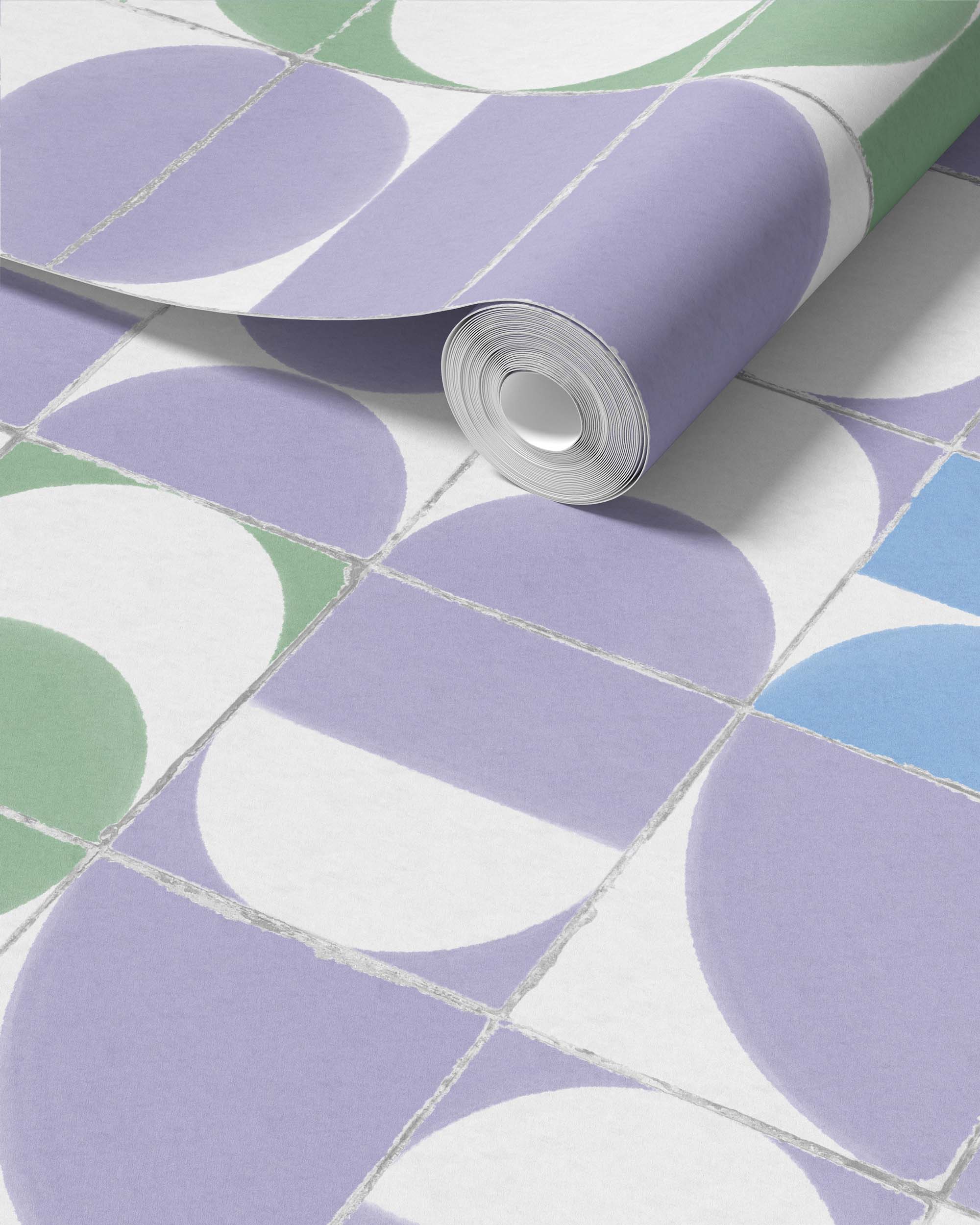 PAPEL PINTADO DE AZULEJOS DE BAUHAUS